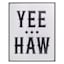 Yeehaw Canvas Wall Art, 22x28