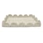 Bleached Rattan Scalloped Tray, 20"