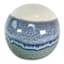 Blue Aqua Reactive Glaze Ceramic Sphere, 5"
