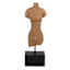 Female Bust on Brown Wooden Stand, 15"