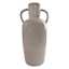 Neutral Ceramic Vase, 13.7"