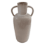 Neutral Ceramic Vase, 13.7"