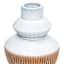 Cream & Brown Ceramic Decorative Vase, 11"