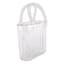 Ribbed Glass Purse Vase, 6x9