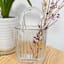 Ribbed Glass Purse Vase, 6x9