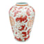 Coral Chinoiserie Porcelain Vase, 7x10