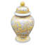 Yellow Chinoiserie Porcelain Jar, 7x12