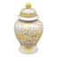 Yellow Chinoiserie Porcelain Jar, 7x12