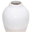 White & Cream Ceramic Vase, 11"