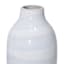 White & Light Blue Ceramic Vase, 18.5"