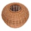 Short Natural Rattan Decorative Vase, 13.6x10.8