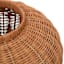 Short Natural Rattan Decorative Vase, 13.6x10.8