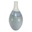 Blue Aqua Reactive Ceramic Vase, 8x13