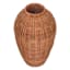 Tall Natural Rattan Decorative Vase, 10.6x17