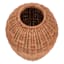 Tall Natural Rattan Decorative Vase, 10.6x17