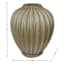 Tan Fluted Ceramic Vase, 6x7