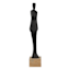 Black Wooden Lady Figurine, 24"
