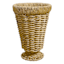 Natural Water Hyacinth Pedestal Vase, 17"