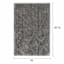 (D628) Silky Shag Grey Area Rug, 5x7