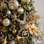 Gold Glittered Onion Ornament, 6"
