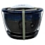 Set of 3 Black Bella Outdoor Planter with Saucer