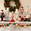 Classic Christmas Red, Green & Gold Shatterproof Garland, 72"