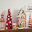 Gingerbread Lane Red & White Ornament Tree, 19"