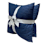 Crosby St. 2-Pack Navy Blue Waffle Pillows, 18"