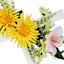 Patriotic Memorial Floral Cross Stake, 24"