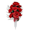 Patriotic Rose & Baby's Breath Memorial Mixed Floral Vase, 24"