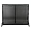 Black 2-Door Fireplace Screen, 30"