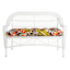 Tropical Cherry Outdoor Wicker Settee Cushion