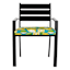 Teal & Lemon Outdoor Square Seat Cushion