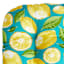 Teal & Lemon Outdoor Wicker Seat Cushion