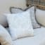 Found & Fable Metallic Flower Outdoor Throw Pillow, 18"