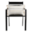 Honeybloom Metallic Stripe Woven With Tassels Lumbar Outdoor Throw Pillow, 14x20
