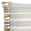Honeybloom Metallic Stripe Woven With Tassels Lumbar Outdoor Throw Pillow, 14x20