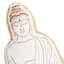 Found & Fable Shaped Buddha Outdoor Throw Pillow, 16x18