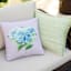 Providence Light Green Solid Woven with Fringe Outdoor Throw Pillow, 18"