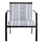 Calisto Pinstripe Hinged Outdoor Cushion