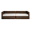 2-Piece Highland Brown Wicker with Sand Cushions Patio Sofa