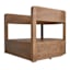 Oakes Driftwood Finish Acacia Wood with Ash Cushions Swivel Patio Armchair