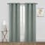 2-Pack Green Blackout Grommet Curtain Panels, 84"