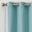 2-Pack Denver Aqua Blackout Grommet Curtain Panel Set, 95"