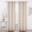 2-Pack Barnes Beige Blackout Grommet Curtain Panels, 84"