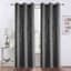 2-Pack Barnes Grey Blackout Grommet Curtain Panel Set, 95"
