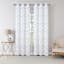 2-Pack Neutral Floral Blackout Grommet Curtain Panels, 84"