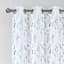 2-Pack Neutral Floral Blackout Grommet Curtain Panels, 84"