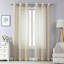 2-Pack Princeton Linen Textured Sheer Grommet Curtain Panel Set, 84"