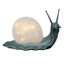 Honeybloom Solar Snail Outdoor Garden Statue, 14"